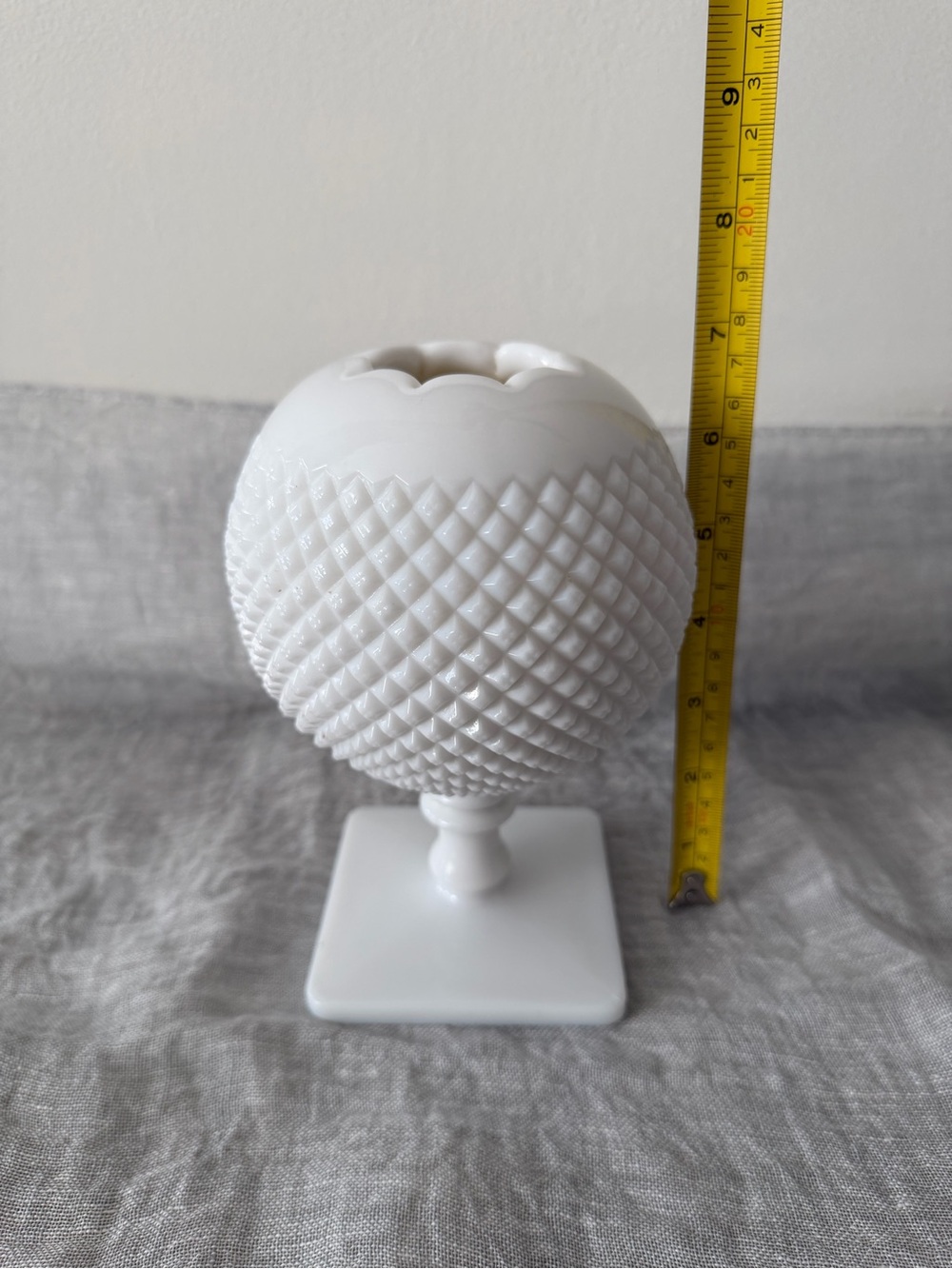 Westmoreland English Hobnail Milk Glass Pedestal Vase